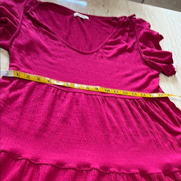 Max studio, Vibrant Pink Tiered Dress - Picture 8 of 14